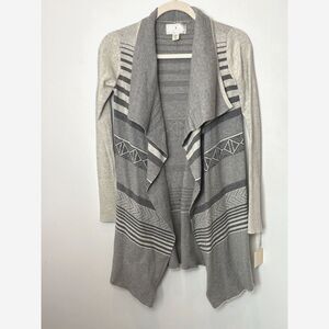 Ruby Moon Open Sweater Cardigan Size XS Neutral Southwestern Boho New NWT L27